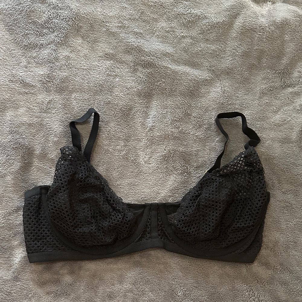 Victoria's Secret Black Mesh Bra